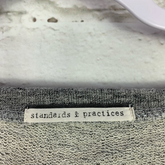 Standards & Practices Elbow Patch Raw Hem PullOver - Picture 5 of 6